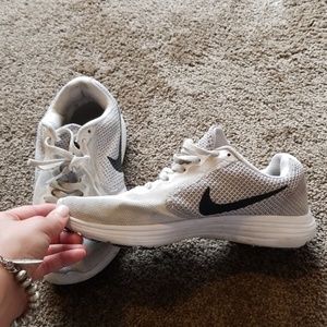White Nike Tennis Shoes